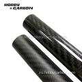 Custom 3K ecwebezelayo twill finish Carbon fibre tube